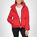 KARL LAGERFELD Paris Women's Short Puffer, HOODED RED, X-Small