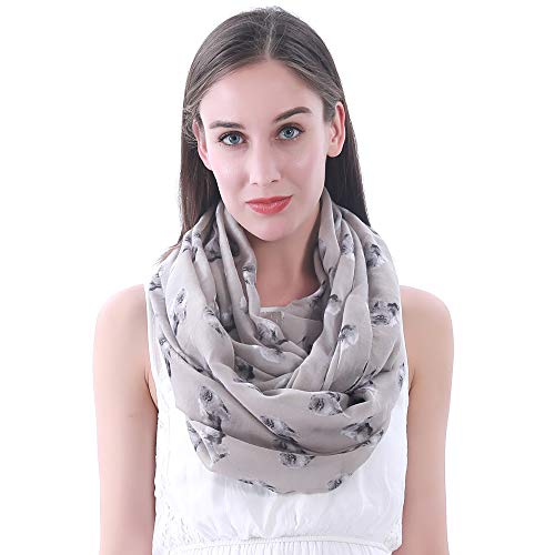 Pomeranian Dog Print Women's Infinity Scarf Lightweight - Main Image