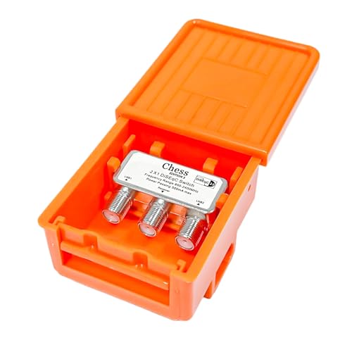 hb digital DiSEqC   Interruptor 2/1 para conmutador satélite, recepción de 2 satélites para 1 participante, LNB, protección contra la Intemperie