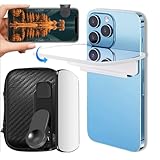 CYSFETENA Smartphone Camera Mirror Reflection Clip Kit, Horizontal Vertical Mirror Clips, High Reflectivity Mobile Phone Mirror for All Smartphone