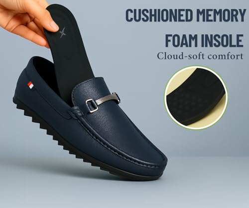 Image of Kraasa Men Premium Causal Loafers | Driving Loafers | Lighweight Slip-On's | Soft Cushioned Insole | Super Flexible, Comfortable for Men