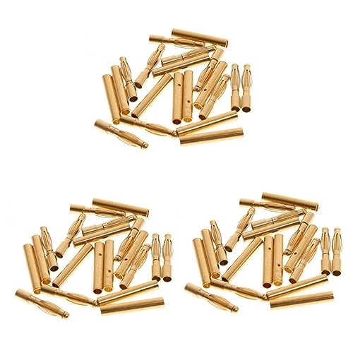 Connecteurs banane plaqués or mâle femelle pour batterie et contrôleur
