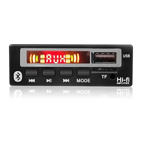Eaglerich 12V MP3 Decoder Board USB TF 3.5mm AUX Bluetooth FM Radio V5.0 Wireless Receiver MP3 Player Audio Decode Board Lossless Audio Player Cover