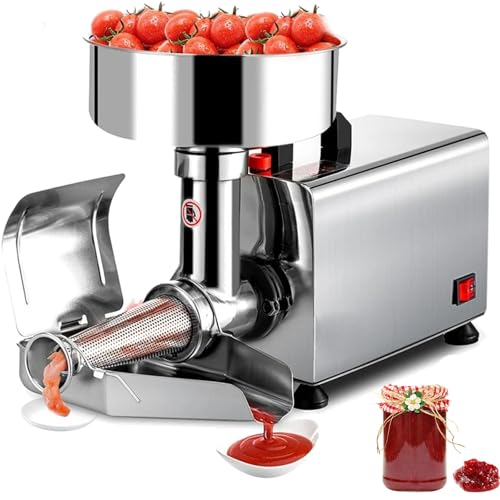 RSPPPJQ Máquina coladora de Tomate eléctrica, fresadora de Tomate de Grado Comercial, for Hacer Salsa de Tomate, Mermelada de Fresa, Mermelada de arándanos y Otras mermeladas