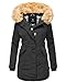 Produktbild Marikoo Karmaa Damen Winter Jacke Stepp Parka Mantel Winterjacke warm gefüttert