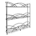 joeji's Kitchen Rangement Epices - Support Etagere a Epices Noire - Comprend 2 Ventouses, Parfait pour Stocker Les Épices et Les Herbes, Peut Contenir 21 Pots Range Epices Cuisine