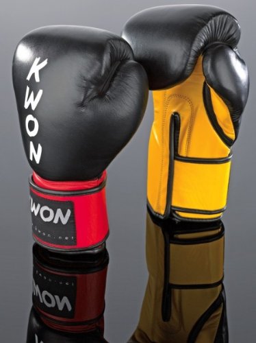 Kwon Boxhandschuhe KO Champ Gr. 12 oz schwarz/rot