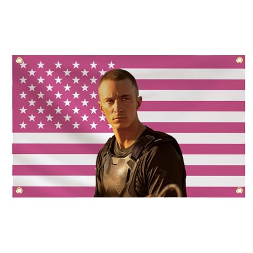 Bandera de Estados Unidos rosa, bandera de pared, decoración de jardín, patio, decoración de tapiz de bandera para colgar en la pared, divertidas banderas de celebridades para decoración interior y