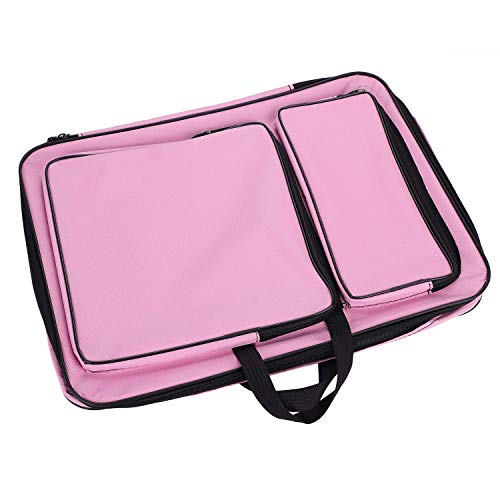 Image of haozaikeji A3 Artist Portfolio Carry Case Bag Portable Waterproof Canvas Shoulder Bag Painting Pad Backpack for Sketching Painting Art Supplies with Shoulder Straps & Carry Handle