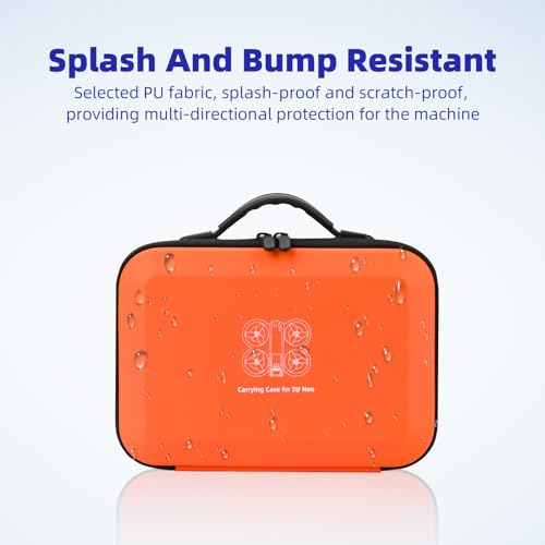 BRDRC Estojo de transporte para DJI Neo, bolsa de armazenamento protetora portátil de poliuretano co