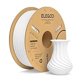 ELEGOO PLA Plus フィラメント 1.75mm PLAプラス 3Dプリンター用フィラメント 寸法精度 +/- 0.02 mm 強靭で高強度 ほとんどの3Dプリンターと互換性がある (1KG/Spool, 2.2 lbs) 白色