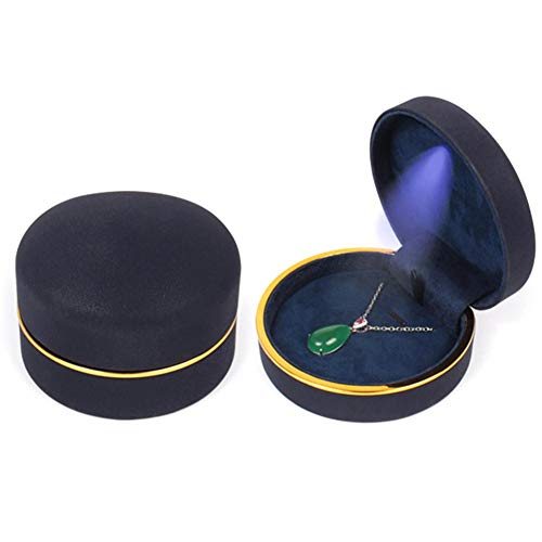 Ardentity Boîte à Bijoux LED, Coffret/Boîte-Cadeau Prime Coffret à Bague pour Demande en Mariage, Fiançailles et pour Mariage