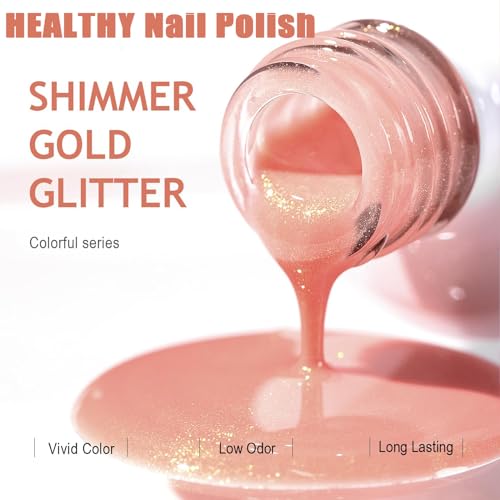 Nail Polish Pearl Glitter Nail Polish Set - Pearl Mermaid Nail Varnish Sets - Colourful Glitter Nail Varnish - Super Shine Long Lasting Nail Polish - Holographic Magic Rainbow - Image 3