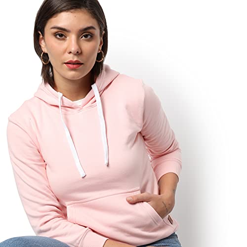 Image of Campus Sutra Women cotton Premium Zipper Hoodie-Grey