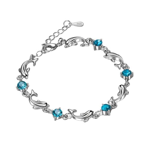 Image of Shining Diva Fashion Valentine Gift For Girlfriend Stylish Silver Plated Crystal Bracelet for Women and Girls (14849b)