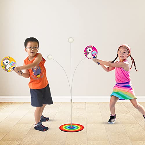 Wembley Table Tennis Trainer Toys for Kids 5 6 7 Years Age Outdoor Indoor Games for Boys 10 Years and Above for Girls Adults Teenagers – BIS Approved – Made in India (Unicorn)