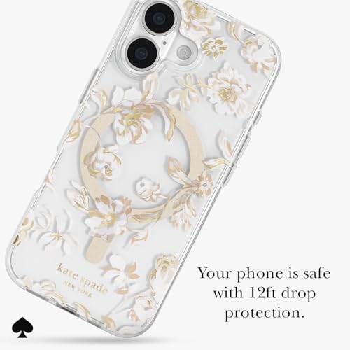 Image of kate spade new york iPhone 17 Case - Autumn Toile | Compatible with MagSafe - Lightweight Designer Case for iPhone 17 with Anti-Scratch Coating and Autumn Toile Design