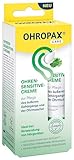OHROPAX Ohren-Sensitive-Creme – mit SyriCalm, antibakteriellem Wirkkomplex, Ginkgo biloba-Extrakt – Ohrcreme für den äußeren Gehörgang und die Ohrmuschel – ideal bei Verwendung von Hörgeräten – 10 ml