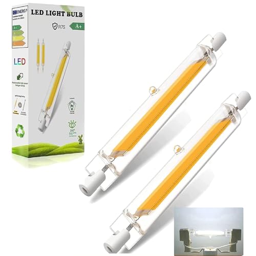 DafuDaGui Ampoule LED R7S 78mm 10W Dimmable- R7S LED Ampoule 10W Équivalent 100W Halogène, 1000LM Blanc Froid 6000K, Sans Scintillement 360° (Lot de 2)