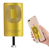 Wireless Charger Adapter for iOS, Qi Receiver Compatible with iPhone 5,5S,6,6S,6Plus,7,7S,7Plus,SE, Charging Pad