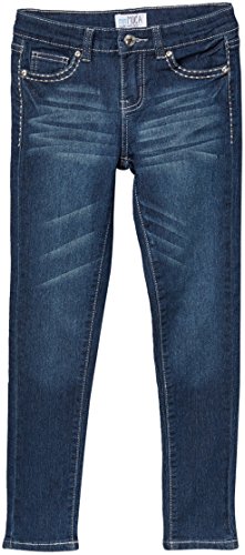 Image of ToBeInStyle Girl's Denim Easy Styling Classic Timeless Everyday Jeans Zip-Up Closure