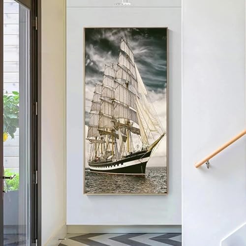 Grand voilier impressions toile HD tableau marin geant - 2