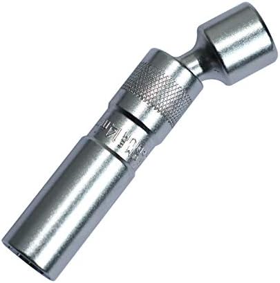 14mm Magnetic Thin Walled Spark Plug Socket Universal Joint 3/8-Inch Drive 12 point Swivel Socket Removal Tool 12pt 96L (14mm) Compatible with BMW NISSAN