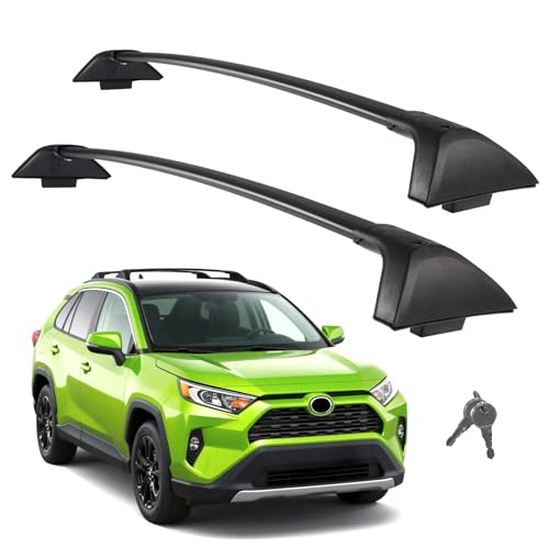LINGHANG Roof Rack Cross Bars Compatible with Toyota RAV4 2019-2025(Not fit for LE/Adventure/TRD Off-Road/Hybrid Woodland) 260lbs Heavy-Duty Aluminum Crossbars