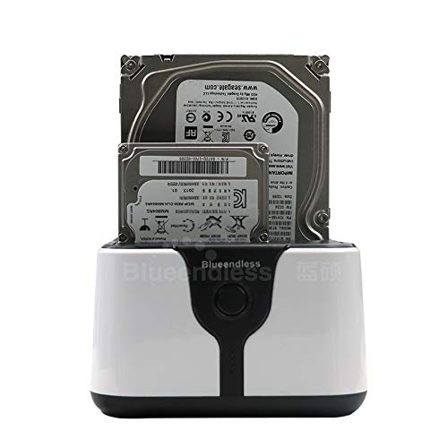 Blueendless HD05 Docking Station with 2.5 and 3.5 inch drives inserted