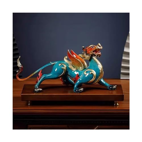 Statue Feng Shui cuivre salon bureau porte-bonheur Taille L