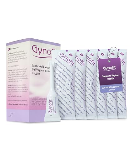 Image of Gynofit Lactic Acid Vaginal Gel - Intimate Moisturizer - pH Balance Support - Women's Intimate Health - Helps Prevent Itching, Burning & Odor - Hygienic Applicator - 6 Count