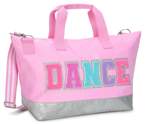 iscream 20" x 11.25" Dance Travel Tote Bag with Dual Handles, Adjustable Shoulder Strap and Zipper Closure2