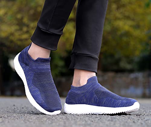Image of Aadi Mens Aadi Men's Blue & White Mesh Outdoor Casual ShoesSneaker