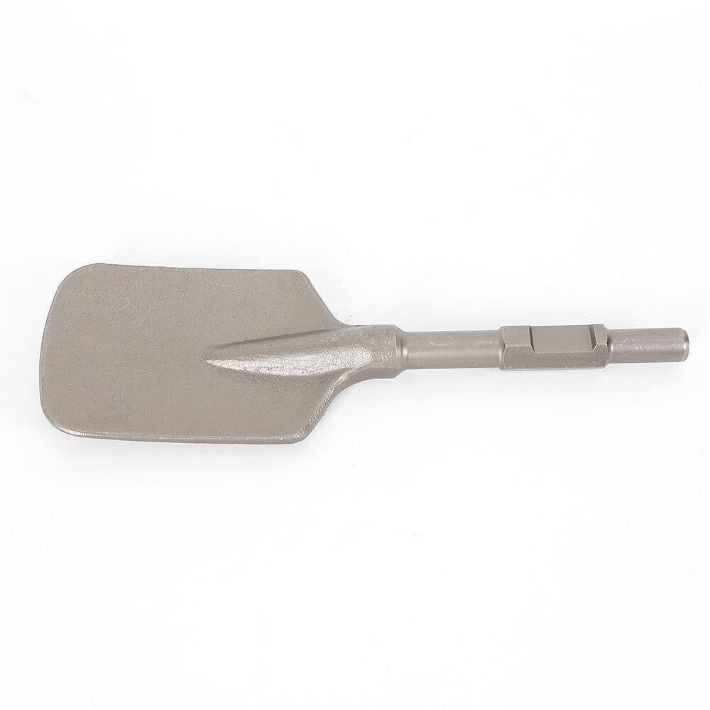 Cincel de pala, martillo de demolición, cincel ancho, pala de arcilla, cincel para martillo de demolición, cincel para asfalto, cincel hexagonal, demolición de hormigón y mampostería, con maletín de