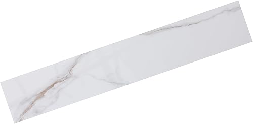 Vista 23 de Protector lateral para lavabo de baño de 21.3" x 4", tamaño universal para encimera de lavabo de baño, protector lateral de piedra sinterizada