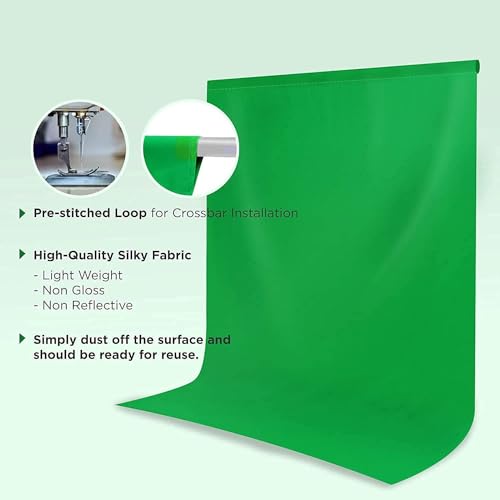 HomeArt Premium Green Photography Backdrop - Versatile Studio Green Screen for Photography, Video, and Filmmaking - Perfect for Portraits, Product Photography, and Content Creation - 8x9 feet - Image 3