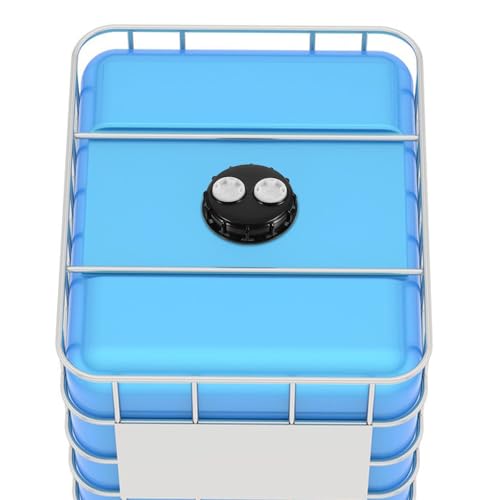Tapa de tanque IBC negro con doble orificio y cubierta de plástico PP resistente 8