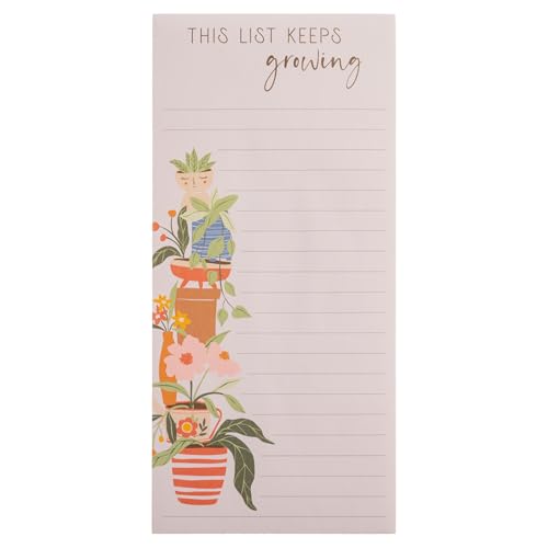 Image of Karma, Large Magnetic Notepads, Notepads for Grocery List, Shopping List, To-Do List, Reminders, Strong Magnetic Back, Memo Notepad 100 Sheets Per Pad, Cute Colorful Designs - Plants