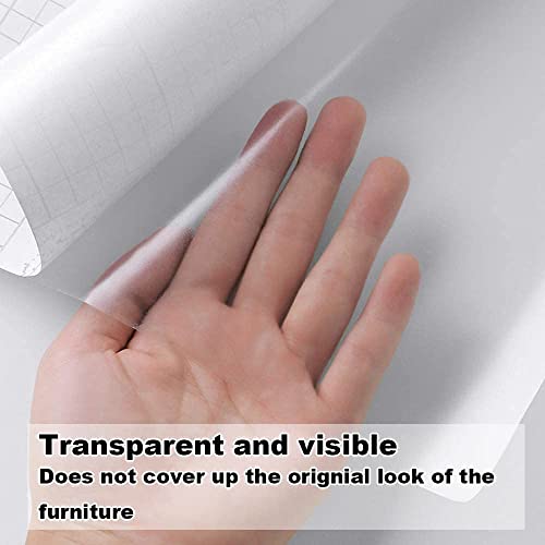 ELECSA-Self-Adhesive-Removable-Transparent-Plastic-Vinyl-Film-Oil-Proof-Waterproof-Heat-Resistant-Sticker-Paper-for-Kitchen-Backsplash-Furniture-Door-Scratch-Wallpaper-12-X-48-Inch