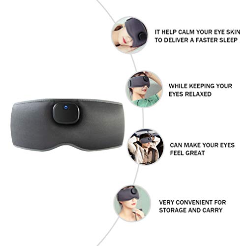 EXCEART Massageador elétrico para olhos para dormir, capa para dormir, proteção para olhos para mulh