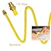 Kinchoix 35ft 1/2'' CSST Gas Line Flexible Gas Line 1/2 Pipe with 2 Male Fittings Corrugated Stainless Steel Tubing for Natural Gas Propane
