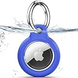 TNSNK Waterproof for Apple Airtag Holder Case with Lock, Airtag Pendant Key Ring Case with Keychain for Luggage/Bicycles/Pets