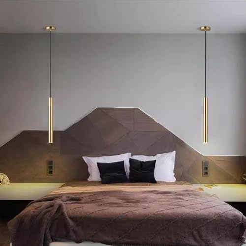Suspension LED minimaliste 30 cm dorée 3000K LIGKIN