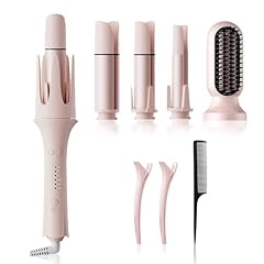 Flintronic Arricciacapelli Automatico, 4 in 1 Ferro Arricciacapelli Rivestimento in Ceramica, Ferro Arricciacapelli con Temperatura Regolabile, con Pettine Caldo e 3 Diverso Diametro (25-42mm)