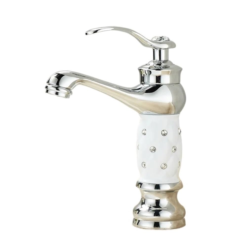 Robinet de lavabo de salle de bains à trou unique eau chaude