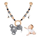 Dekorieren Sie den Kinderwagen: Die einzigartig gestaltete Kinderwagenkette Holz Baby die zu allen Kinderwagenmodellen passen und sowohl für Jungen als auch für Mädchen geeignet sind, hebt Ihren Kinderwagen hervor.