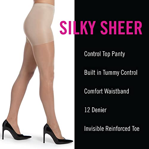 HUE Women's 2 Pack Sheer Tights Assorted Womens Tights Including Control Top, Fishnet, Lace, Toeless Pantyhose2