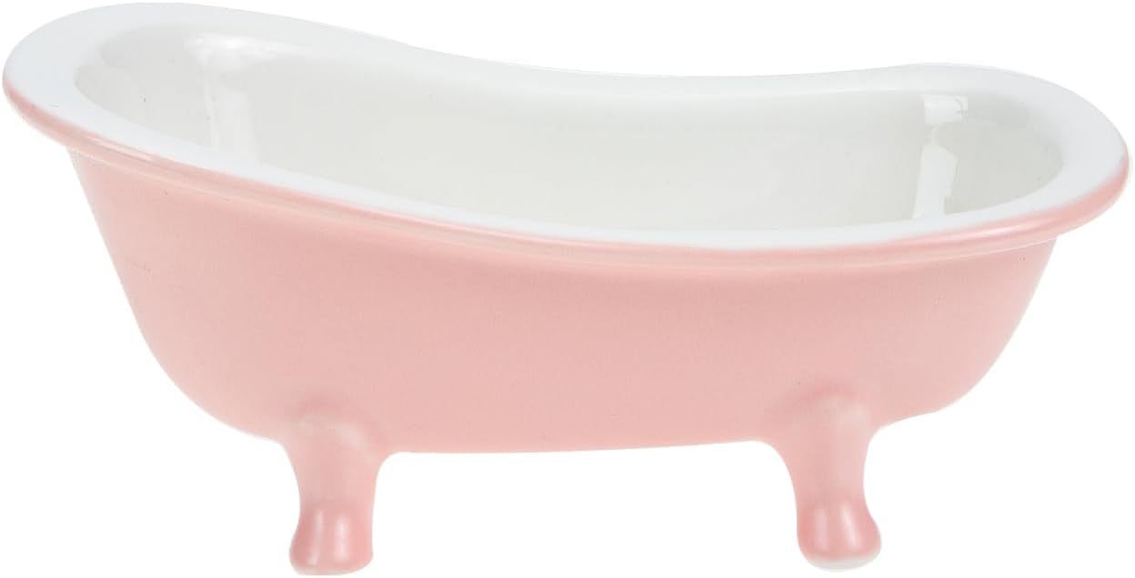 Operitacx Bathtub Shaped Ceramic Flower Pot for Plants Decorative Indoor Planter for Home and Garden Lightweight Matte Finish Container for Miniature Plants