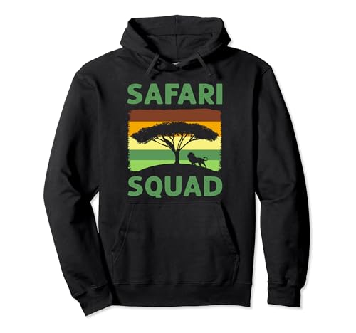 Safari Squad. Safari Vacaciones Familiares Sudadera con Capucha