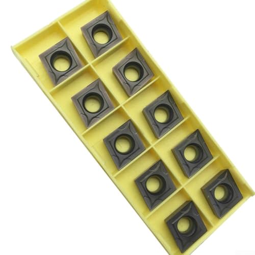 La herramienta de corte inserta las cuchillas de la aleación del carburo CCMT120404 LF6018 para el acero inoxidable y el mecanizado del hierro, 10pcs